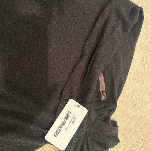 Enza Costa off shoulder grey cashmere top new with tags - Picture 2 of 3